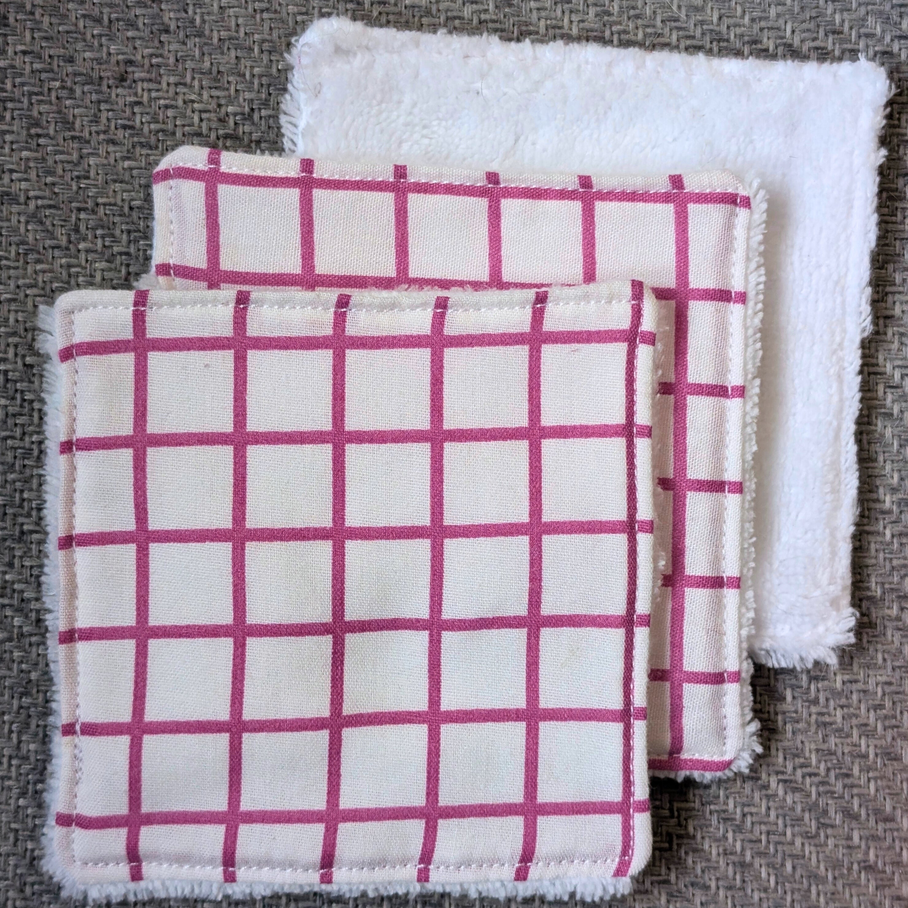 Lot de 5 lingettes lavables en éponge