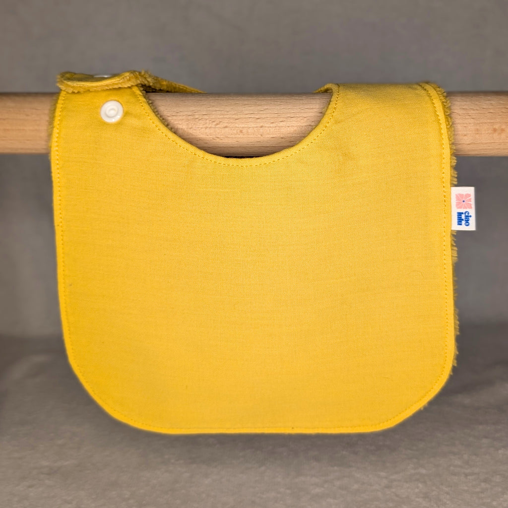 Bavoir jaune moutarde