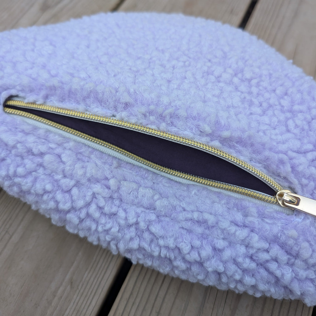 Sac banane bouclette lavande