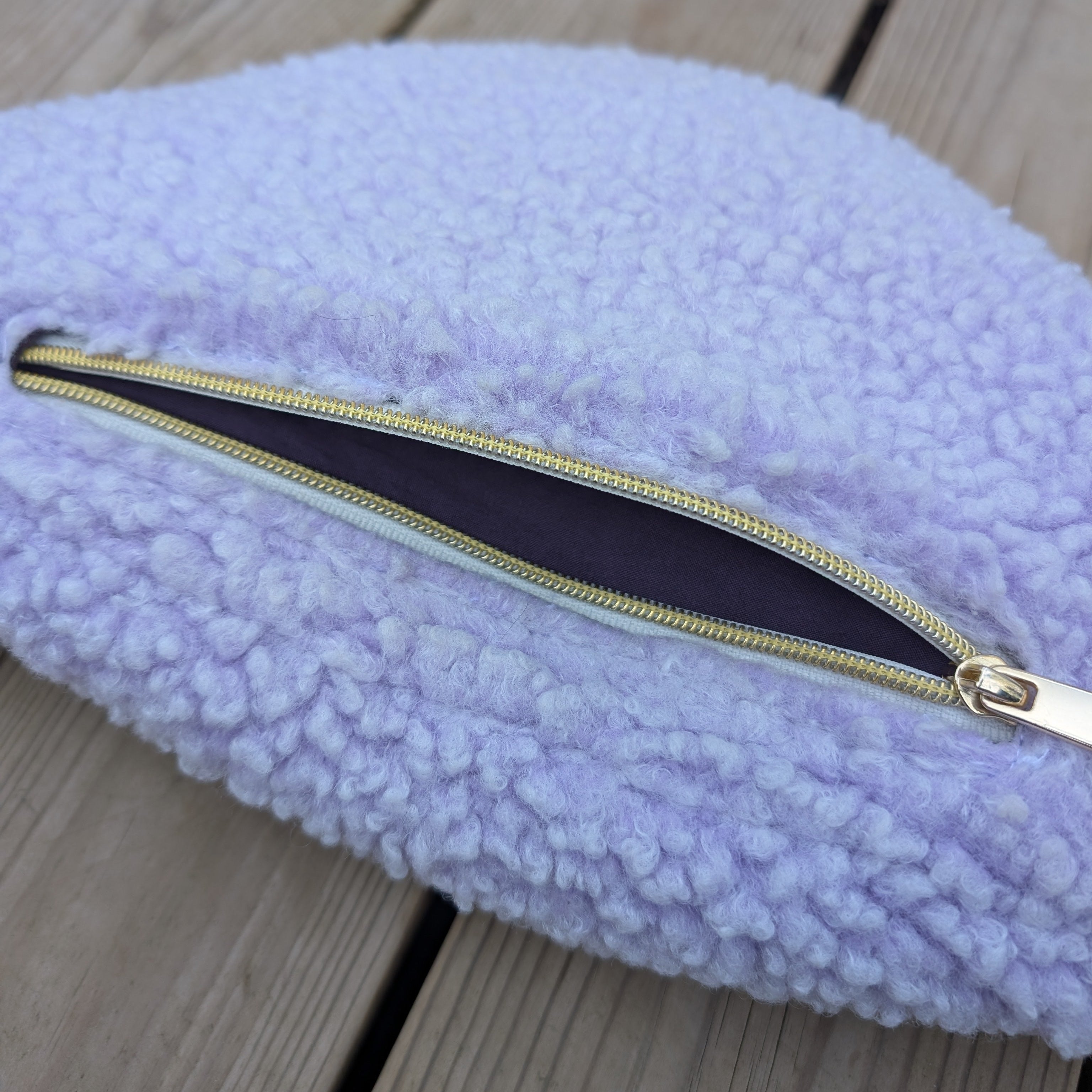 Sac banane bouclette lavande