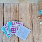 Lot de 5 lingettes lavables en éponge