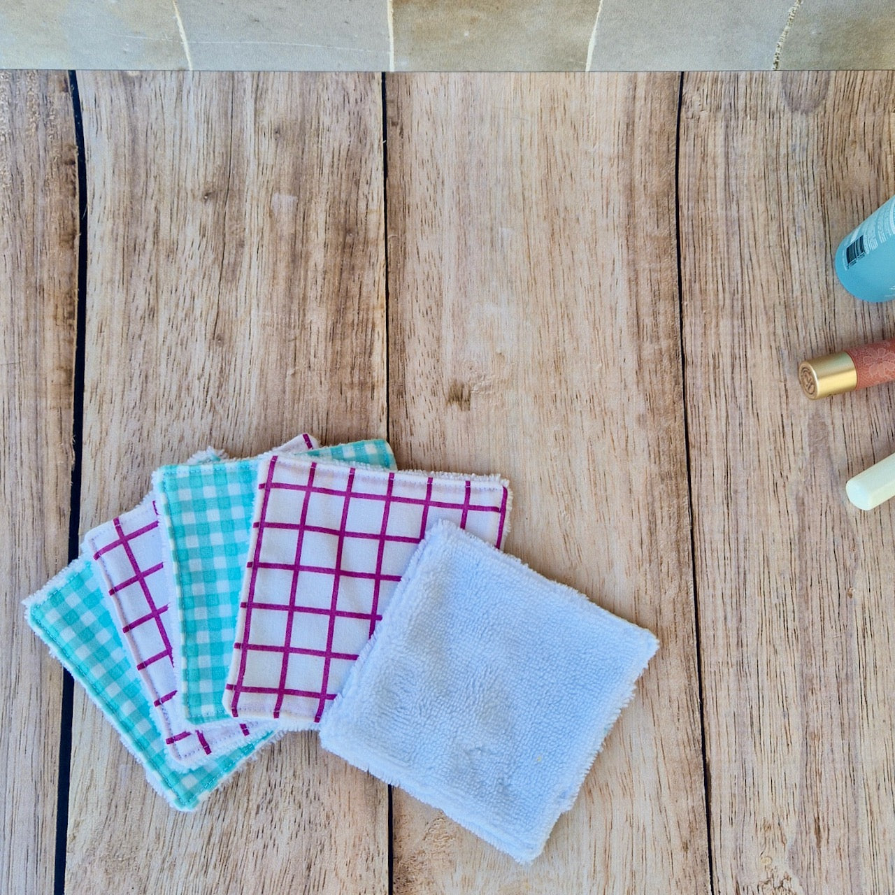 Lot de 5 lingettes lavables en éponge