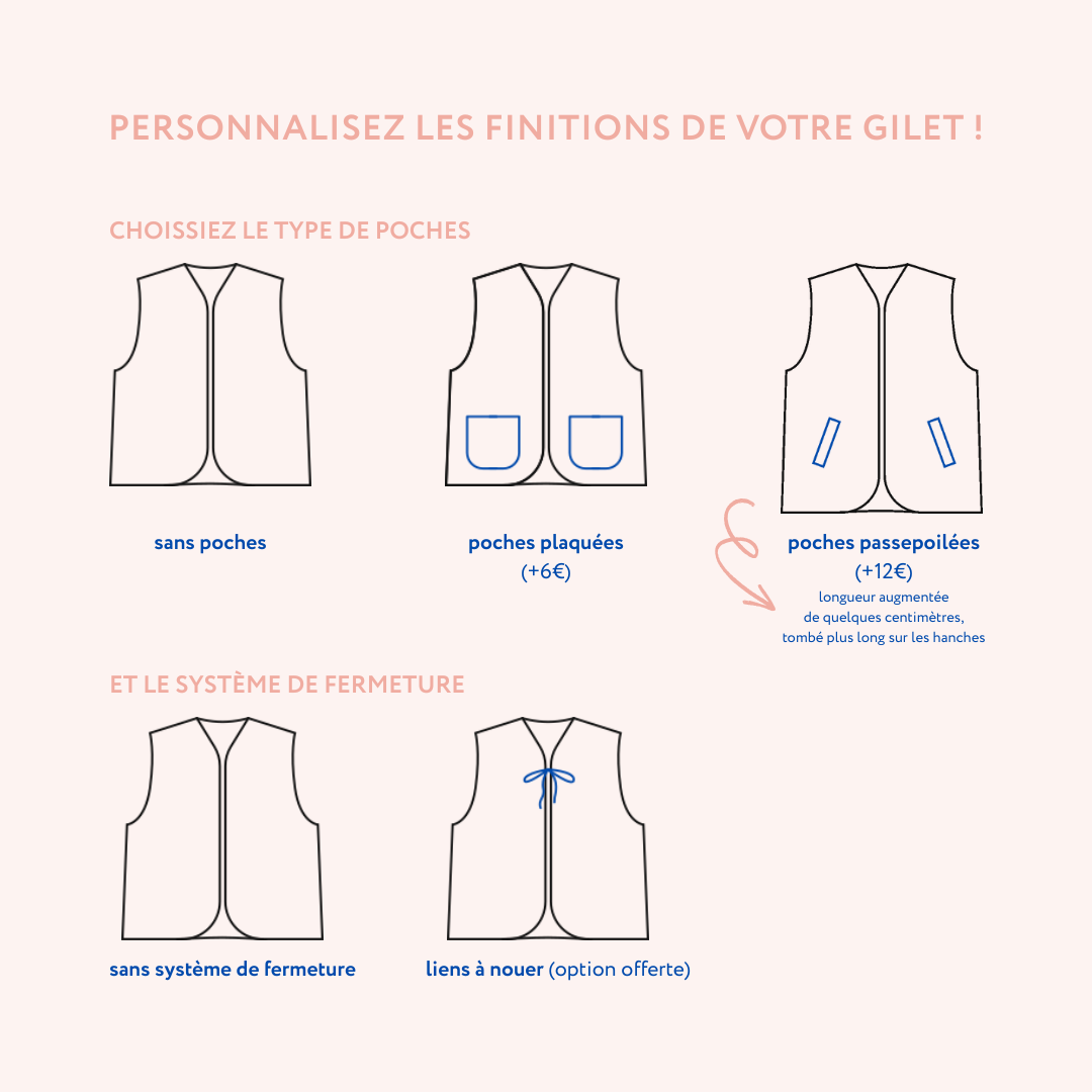 Gilet sans manches personnalisé